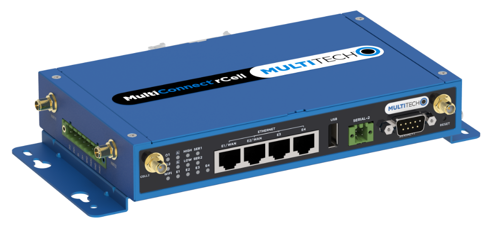 MultiTech rCell 500 Intelligent 4G/LTE Cat 4 Router with Wi-Fi | EU/UK | MTR5-LEU2-B04.R2-EU-GB