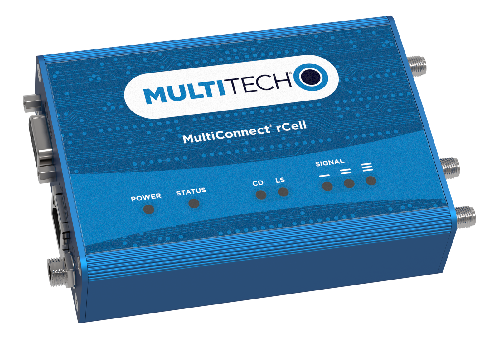 MultiTech rCell 100 4G/LTE Cat 4 Router | MTR-L4G1-B07-WW | Incl. Antennas and Global Power Supply | 92507461LF