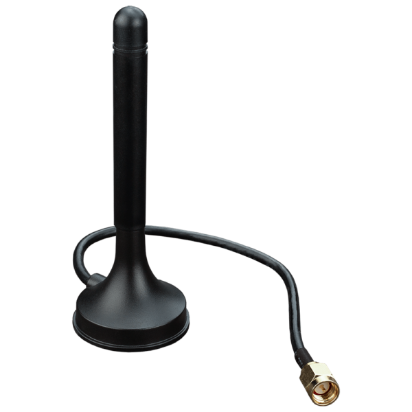 Taoglas Cellular Antenna | SMA Male | 3 dBi | 1 m Cable | GA.111.101111 | Magnetic Mount