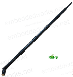 868/915 MHz 8 dBi Gain Indoor Dipole (Rubber Duck) LoRa Antenna | RP-SMA Male Articulating | Helium Hotspot