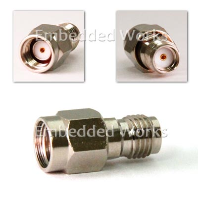 Embedded Works EW-RFA-02 RF Adapter/Coupler | SMA Female to RP-SMA Male