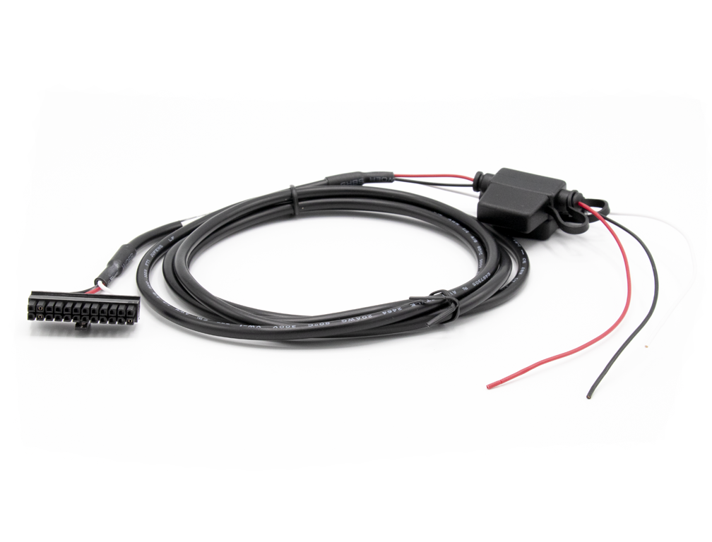 CalAmp 5C348 Power Harness, 24-Pin Molex to 3-Wire Fused (Power/Ground/Ignition) | 2 m (6.6 ft) | For LMU-3640