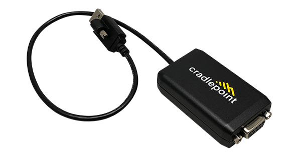 Ericsson Cradlepoint 170873-000 Extensibility Cable | RS232 DB9 | Screw-Lock USB-A | 400 mm (1.3 ft) | For R920 and S700