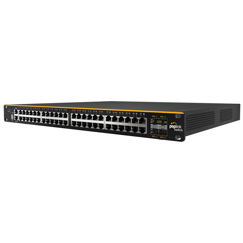Peplink PSW-48-800W SD Switch | 48 Ports | Enterprise-Grade | 176 Gbps | 131 Mpps Packet Forwarding - Image 2