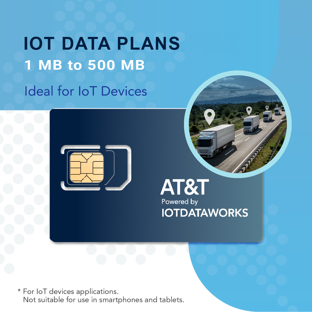 AT&T IoT Prepaid Data Powered by IoTDataWorks | Plans From 1 MB to 500 MB