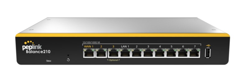 Peplink BPL-210 Balance 210 Router | Mounting Brackets | AC Adapter and Antennas