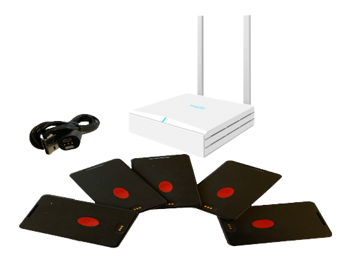 Codepoint Nali Demo-Kit-US LoRaWAN Gateway with 5 Nali Tags / Panic Button Tracker