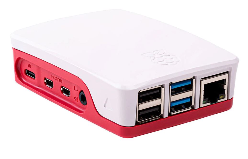 Raspberry Pi 4 Case | Red/White