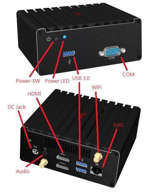 Jetway JBC312U92W-f Intel® Core™ i5-4300U Processor NUC