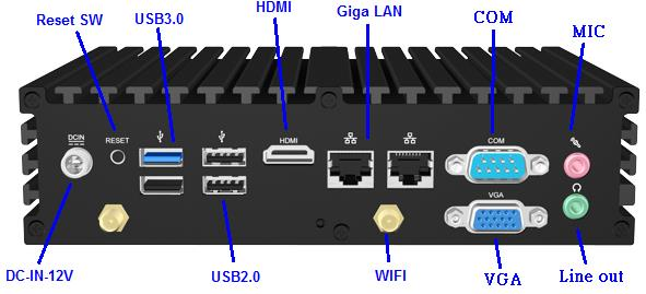 Jetway JBC390FXXW-19B (4 * Realtek LAN)
