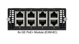Peplink EXM-8C FlexModule Plus | 8× GE PoE Module | SDX/SDX Pro/EPX (Antennas Not Included)