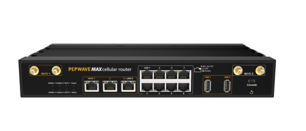 Peplink MAX-HD2-MBX-5GD-T MAX HD2 MBX 5G Router | AC Adapter and Antennas | Global