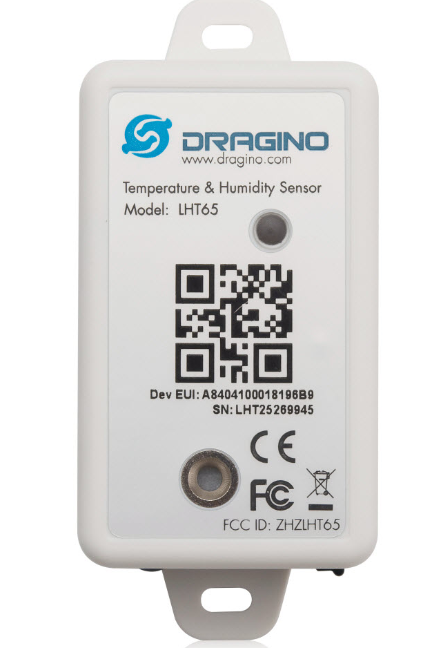 Dragino LHT65 LoRaWAN Temperature and Humidity Sensor with 1-Meter Temperature Probe | AS923