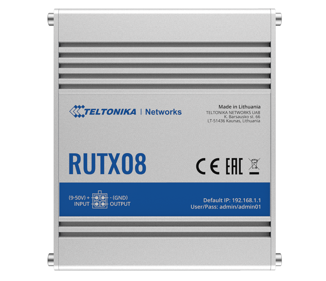Teltonika RUTX08 Industrial Ethernet Router | RUTX08000000