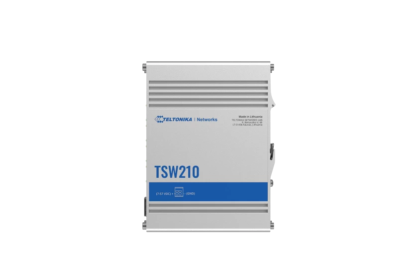 Teltonika TSW210 Industrial Ethernet Switch | GbE + SFP | 8 Ports + 2 SFP | TSW210000010 | North America