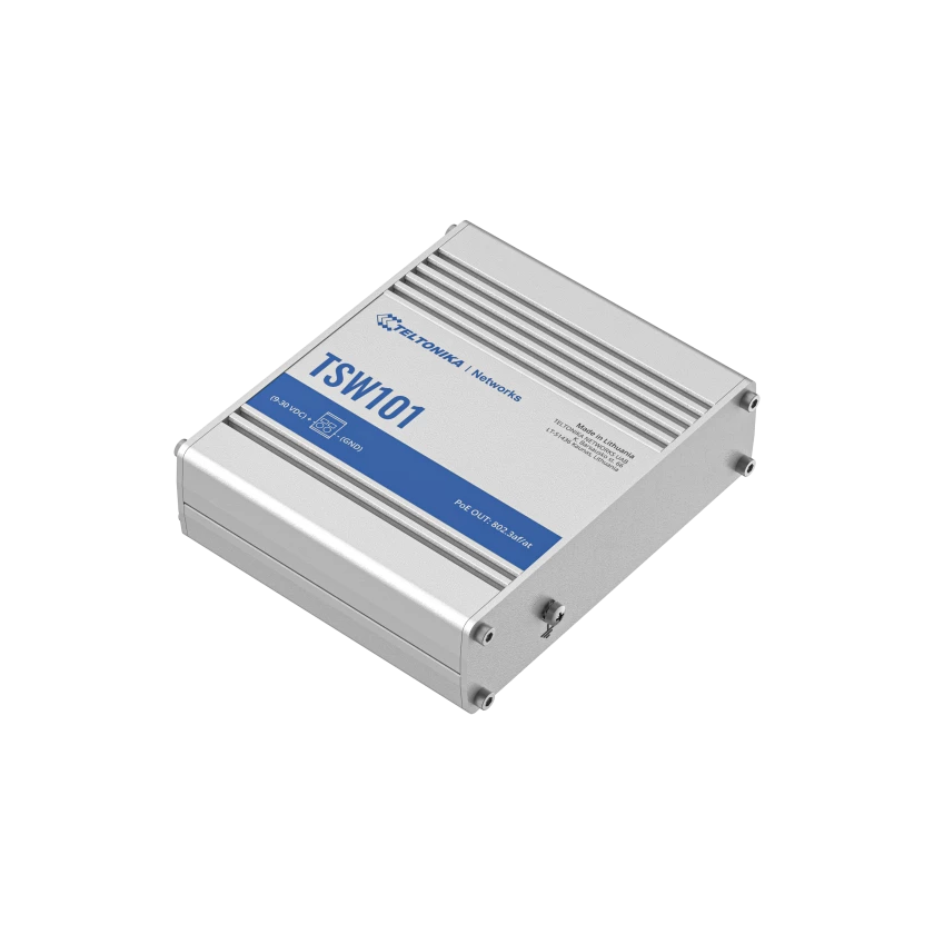 Teltonika TSW101 Automative PoE+ Switch | In-Vehicle | 4 Ports 802.3af/at PoE | TSW101000000 | North America - Image 4