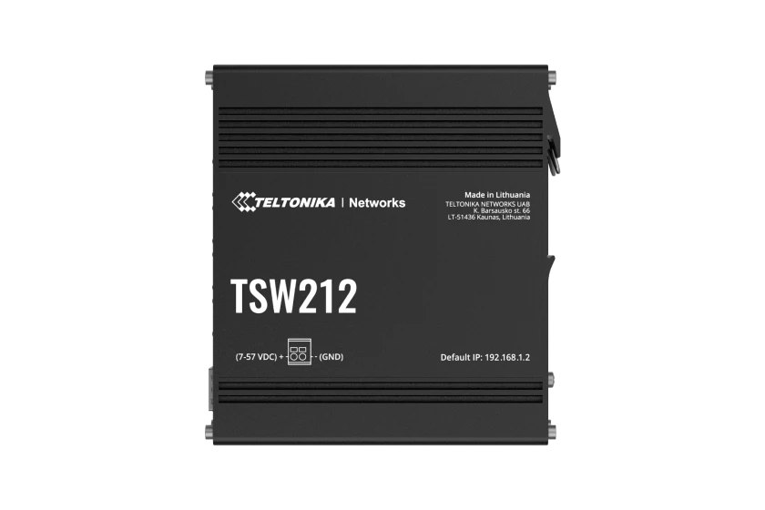 Teltonika TSW212 Managed Ethernet Switch | GbE + SFP | 8 Ports + 2 SFP | TSW212000000 | North America