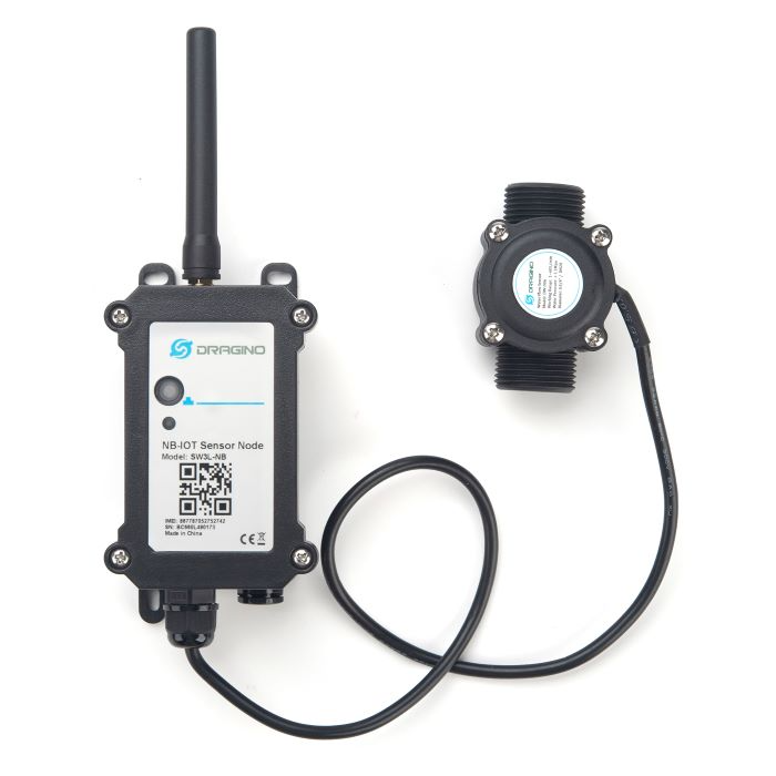 Dragino SW3L-NB Outdoor Flow Sensor | Cellular NB-IoT | G1/2-in. / DN15 | North America | SW3L-NB-GE-004