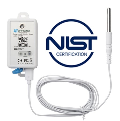 Dragino LHT65N-NIST Traceable Temperature Sensor | NIST Certified Probe | LoRaWAN | North America | LHT65N-NIST-US915