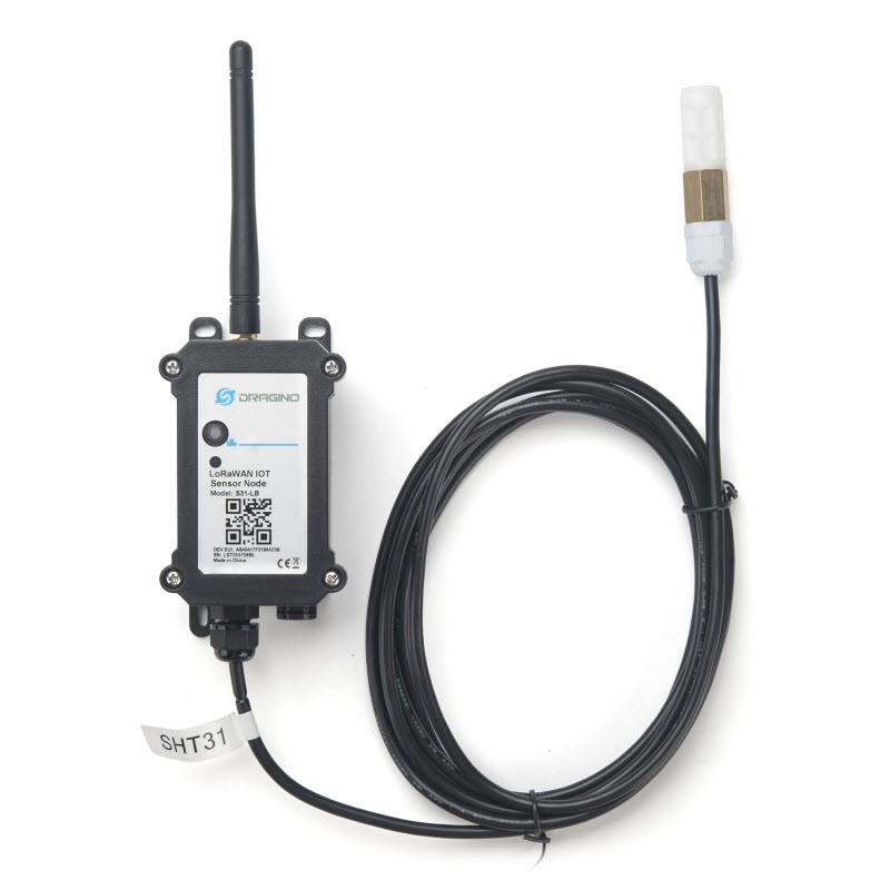 Dragino S31-LB LoRaWAN Outdoor Temperature and Humidity Sensor | 3-Meter Probe
