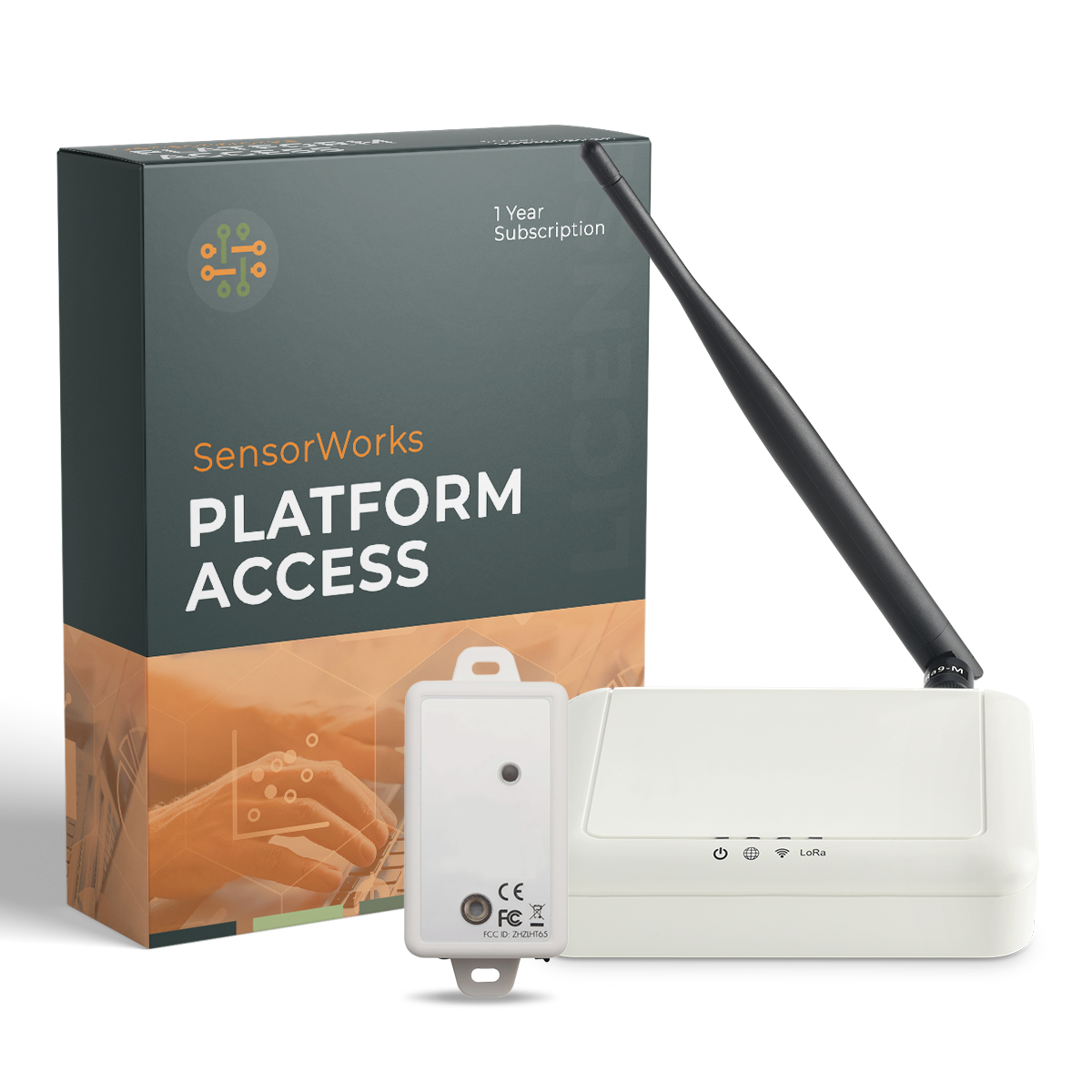 SensorWorks Temperature & Humidity Monitoring Solution Kit, includes 1 Year Lic for  Automated T&H Logging & Alarm State Notifications