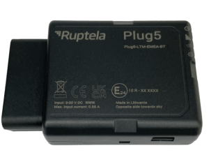 Ruptela Plug5 OBD Dongle GPS Tracker | Cellular/BLE/GPS | Plug-and-Play | Plug5-LTM-NA-BT