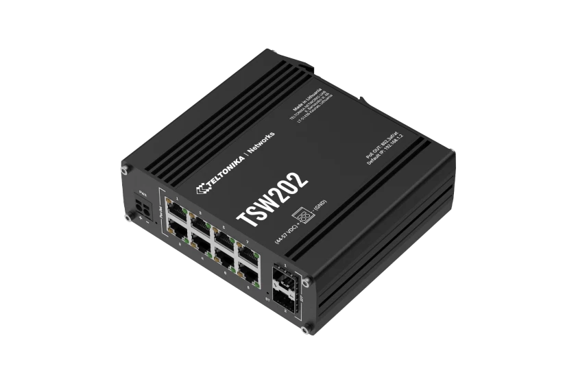 Teltonika TSW202 Managed PoE+ Ethernet Switch | GbE + SFP | 8 Ports + 2 SFP| TSW202000000 | North America - Image 5