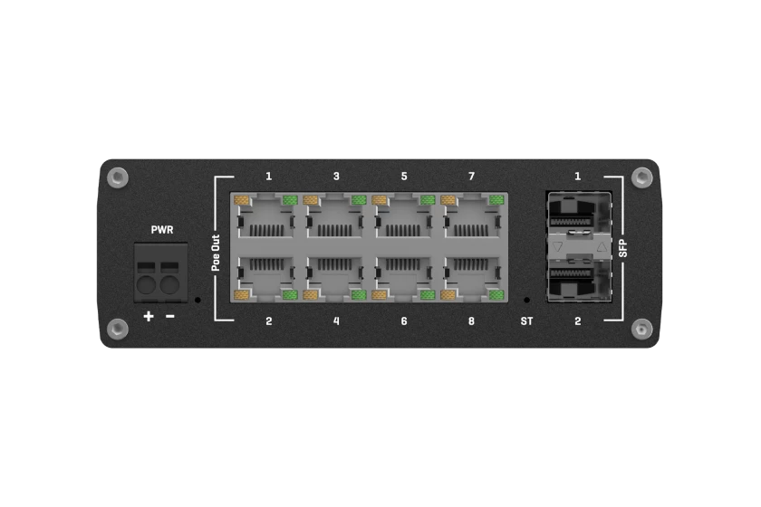 Teltonika TSW202 Managed PoE+ Ethernet Switch | GbE + SFP | 8 Ports + 2 SFP| TSW202000000 | North America - Image 2