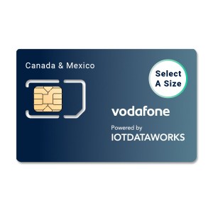 Vodafone Prepaid Data Plan for Canada and Mexico Powered by IoTDataWorks | Choose From 1 MB to 100 MB per Month for 3 to 12 Months