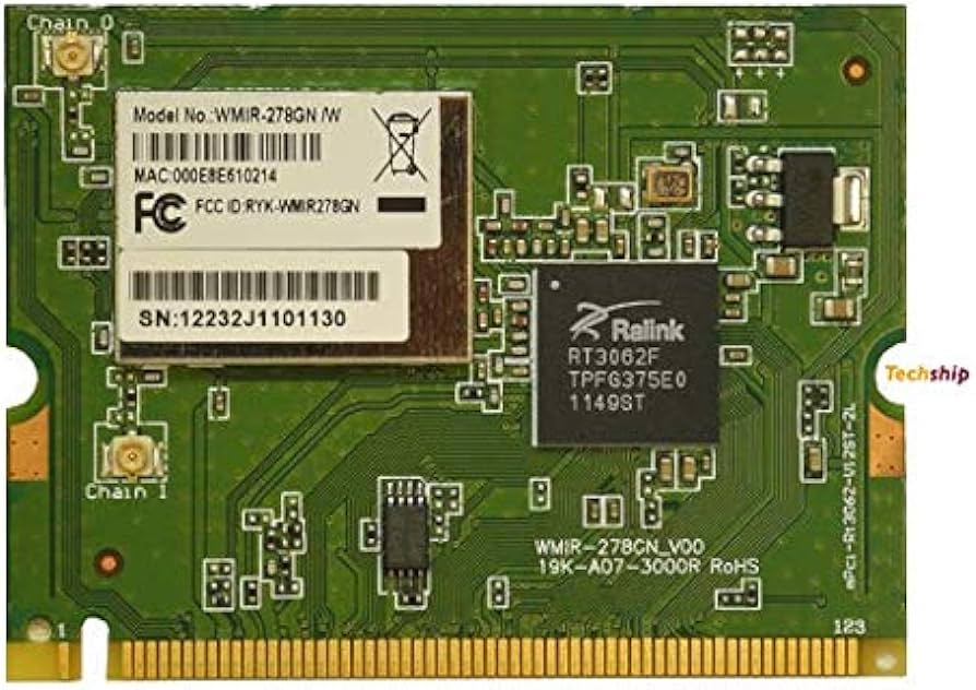 SparkLAN WMIR-278GN mPCI | 802.11bgn | 2×2 u.FL/I-PEX | Ralink RT3062