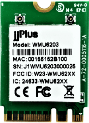 EmWicon WMU6203 802.11ac/abgn + Bluetooth M.2 (NGFF) | 2× MHF4 | Realtek RTL8822BU