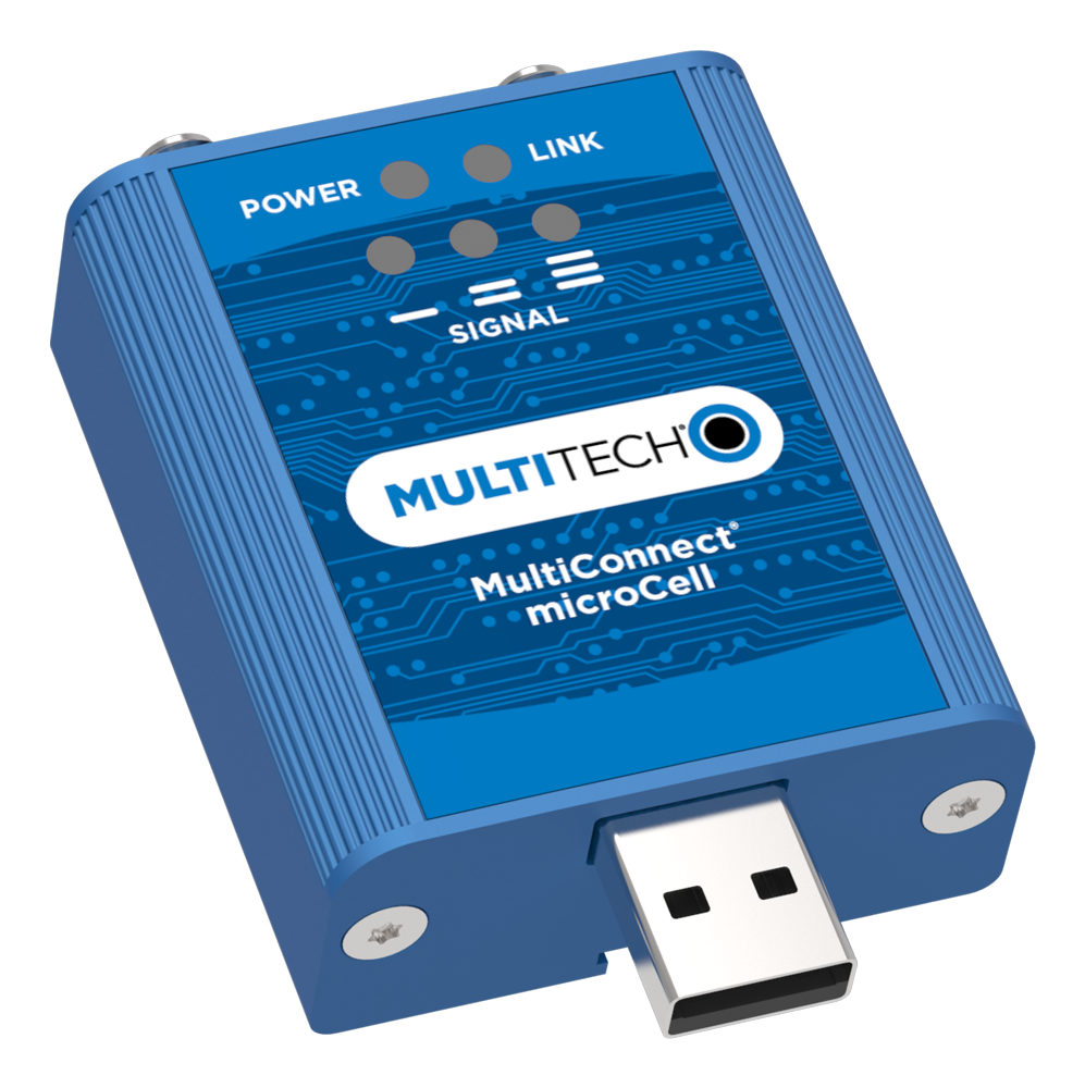 MultiTech MultiConnect® microCell LTE OnGo CBRS USB Cellular 4G LTE Cat 6 with Fallback Modem Kit | MTCM2-L6G1-B03-KIT | Includes Antennas