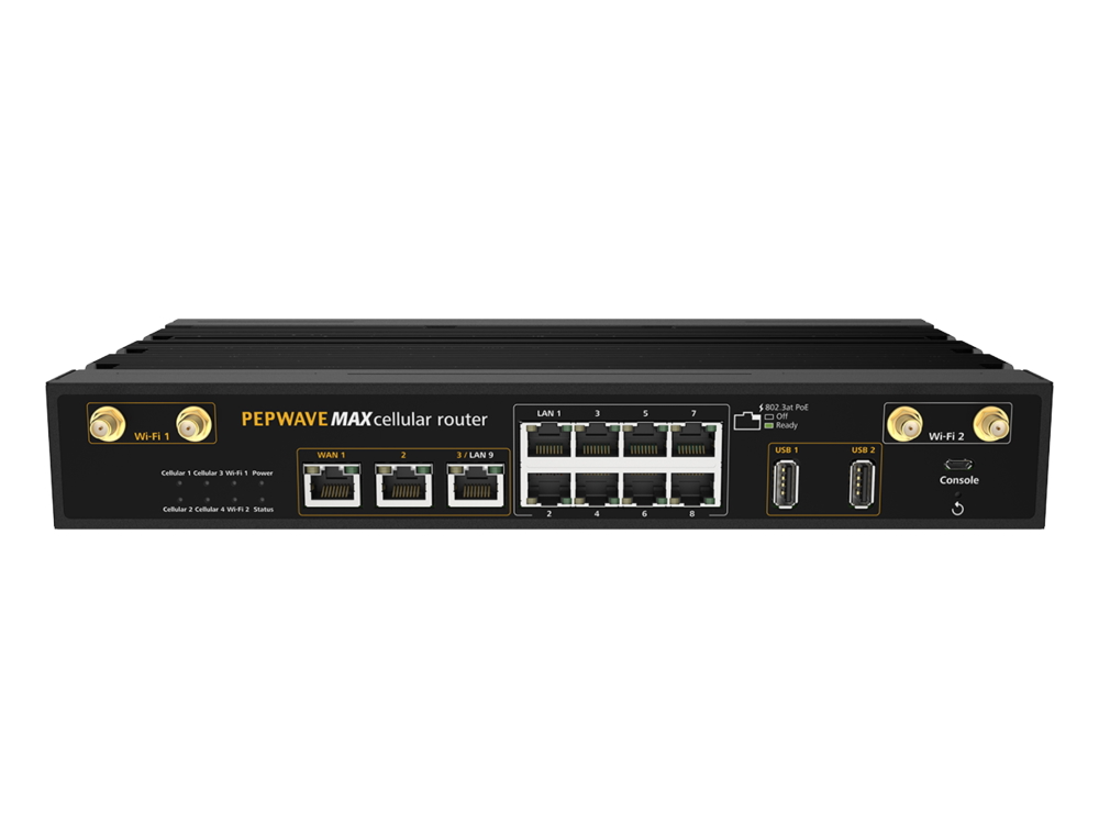 Peplink Max HD2 MBX 5G Router | MAX-HD2-MBX-5GH-T | Global | 2× Embedded Modems