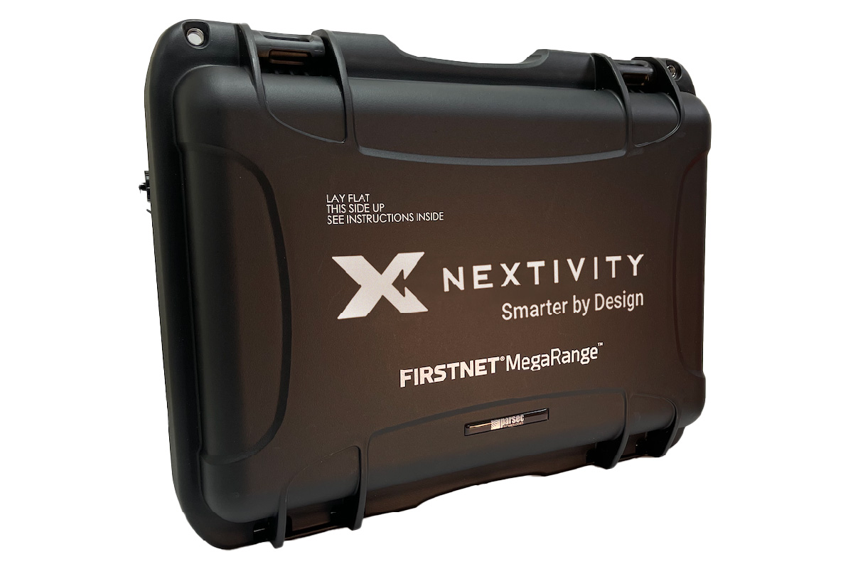 Nextivity SHIELD HPUE MegaGO | AW12-MEGA-CASE-B | AW12-HP Modem and AW12-EI USB to Ethernet Converter | Black Case