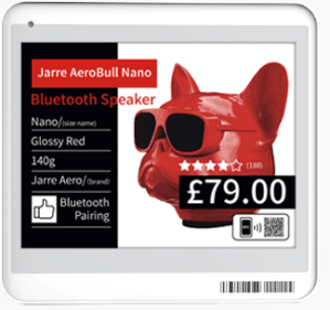 Minew DS042R 4.2 in. Ultra-Thin Digital Display | BLE 5.0 | Black/White/Red