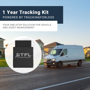 TrackingForLess LTE OBD-II Plug-and-Play GPS Vehicle Tracking Device for Driver Safety, Fleet Monitoring, Fuel Savings, and Preventative Maintenance (1 Year Included)