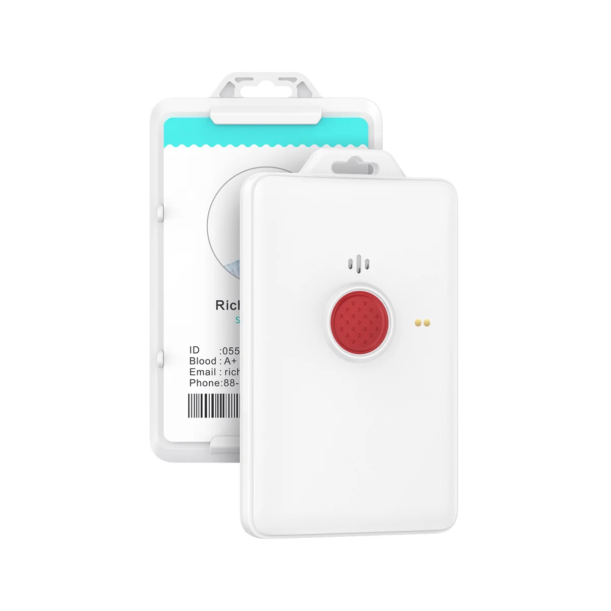 MOKOSmart LoRaWAN Smart Badge for Reliable Indoor & Outdoor Personnel Tracking | Multi-Positioning with Emergency Alert | LW006-SB