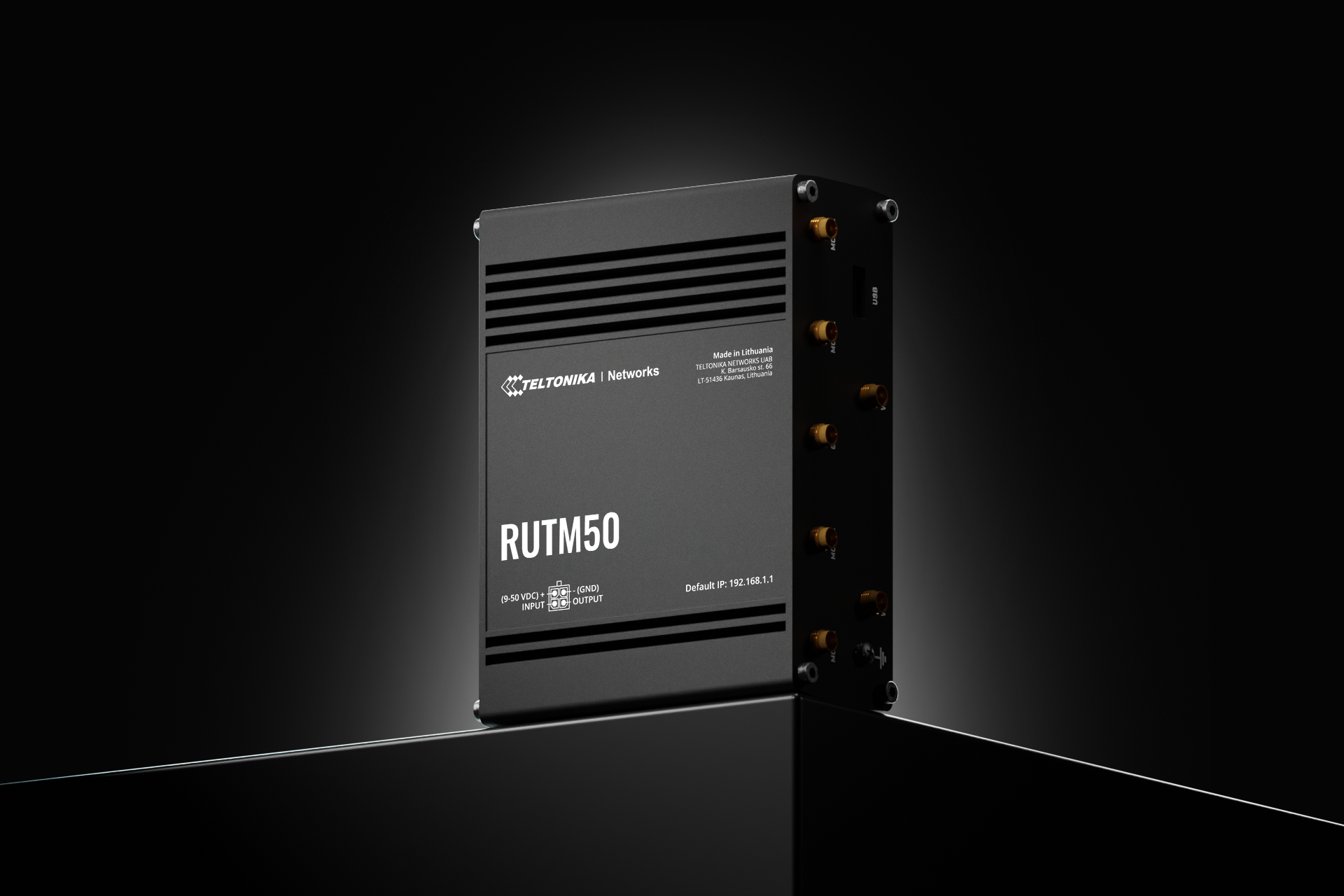 Teltonika RUTM50 5G Cellular Router | Dual-SIM | 5x Gigabit Ethernet | WIFI | GPS | RUTM5000000