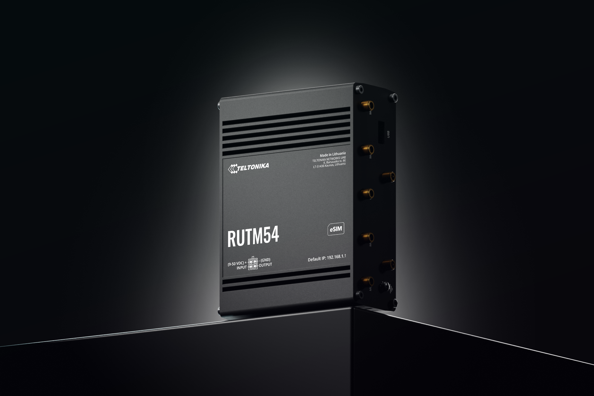 Teltonika RUTM54 5G Industrial Cellular Router | Dual SIM/eSIM Support | Telit Modem | RUTM54000000