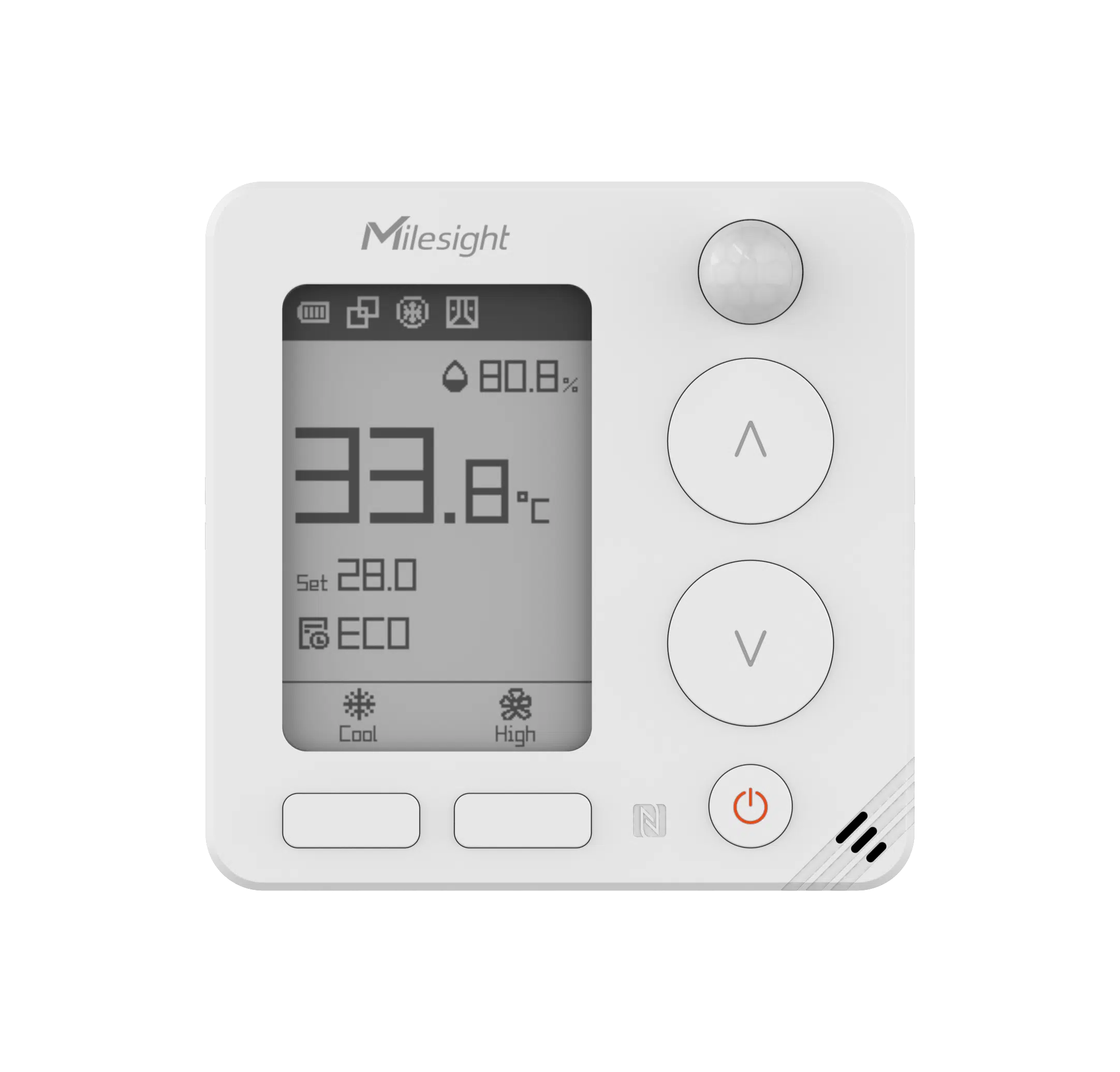 Milesight WT401 Wireless Smart Thermostat | PIR Sensor | E-ink Display | LoRaWAN | WT401-915M